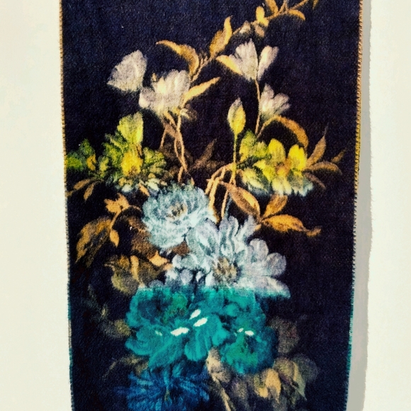 Lord & Taylor Women's Blue Blanket Wrap Acrylic Scarf - Picture 5 of 10